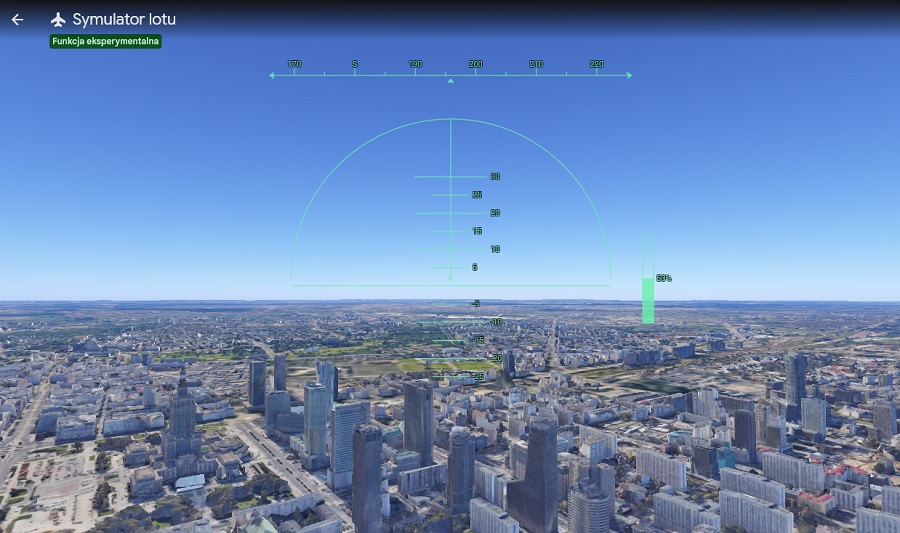 Jak uruchomić symulator lotów w Google Earth?