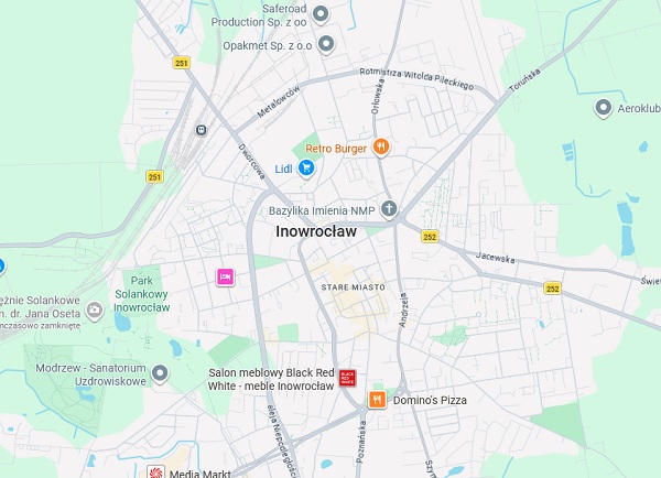 Mapa Inowroc�awia