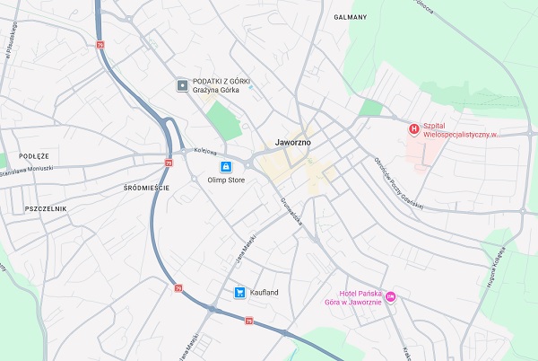 Mapa Jaworzna