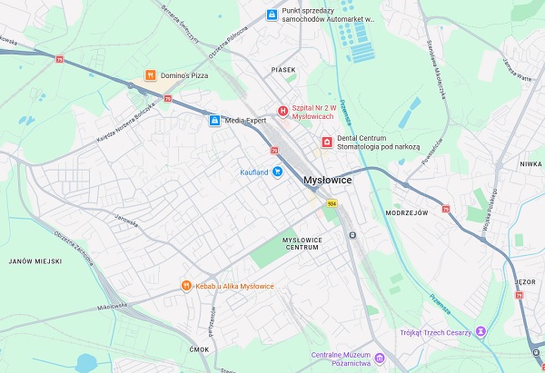 Mapa Mys�owic